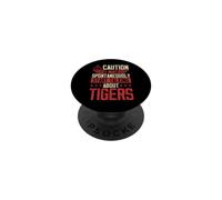 Caution I May Spontaneously Start Talking About Tigers PopSockets Adhesive PopGrip