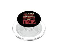 Caution I May Spontaneously Start Talking About Tigers PopSockets PopGrip for MagSafe