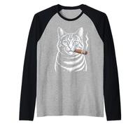 Caution I Quit Smoking Mood for Ex Smokers Funny Sarcastic Raglan Baseball Tee