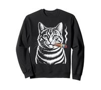 Caution I Quit Smoking Mood for Ex Smokers Funny Sarcastic Sweatshirt