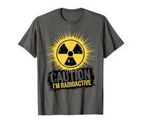 Caution I'm Radioactive Radiation Civil Defense Novelty Tee T-Shirt