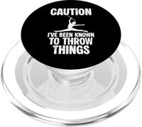 Caution Ive Been Known To Throw Things Baton Twirling PopSockets PopGrip for MagSafe