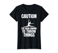 Caution Ive Been Known to Throw Things Baton Twirling T-Shirt