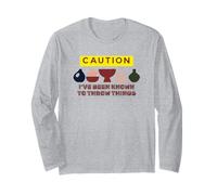 Caution I've Been Known to Throw Things Funny Ceramic Arts Long Sleeve T-Shirt