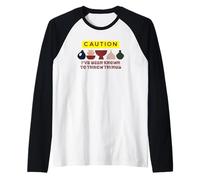 Caution I've Been Known to Throw Things Funny Ceramic Arts Raglan Baseball Tee