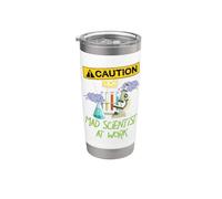 Caution Mad Scientist At Work Funny Science Scientist's Stainless Steel Insulated Tumbler