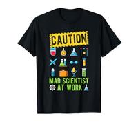 CAUTION Mad Scientist AT WORK Mad Scientist Costume T-Shirt