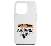 CAUTION! MAY CONTAIN ALCOHOL Funny Drinking Meme Case for iPhone 13 Pro