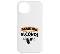 CAUTION! MAY CONTAIN ALCOHOL Funny Drinking Meme Case for iPhone 14 Plus