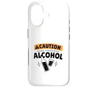 CAUTION! MAY CONTAIN ALCOHOL Funny Drinking Meme Case for iPhone 17