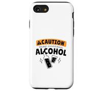 CAUTION! MAY CONTAIN ALCOHOL Funny Drinking Meme Case for iPhone SE (2020) / 7/8