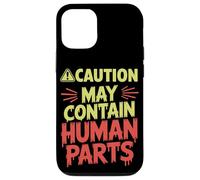 Caution May Contain Human Parts Halloween Case for iPhone 12/12 Pro