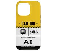 Caution May Start Talking About AI Artificial Intelligence Case for iPhone 13 Pro