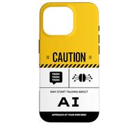 Caution May Start Talking About AI Artificial Intelligence Case for iPhone 16 Pro