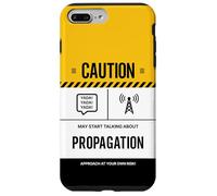 Caution May Talk About Propagation Funny Ham Radio Operator Case for iPhone 7 Plus/8 Plus