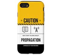 Caution May Talk About Propagation Funny Ham Radio Operator Case for iPhone SE (2020) / 7/8