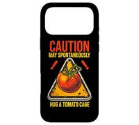CAUTION MY SPONTANEOUSLY HUG A TOMATO CAGE Case for iPhone 17 Pro Max