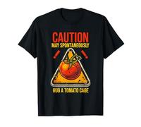 Caution My Spontaneously Hug A Tomato CAGE T-Shirt