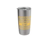 Caution Overstimulated Do Not Approach Introvert Mood - Stainless Steel Insulated Tumbler