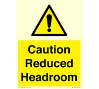Caution Reduced Headroom Sign - 150x200mm - A5P