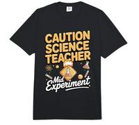 Caution Science Teacher Mid Experiment Comfort Colors Adult Heavyweight T-Shirt