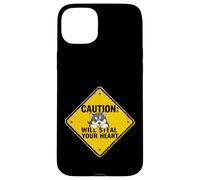 Caution Sign Alaskan Malamute Dog Funny Gift Malamute Puppy Case for iPhone 15 Plus