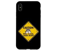 Caution Sign Alaskan Malamute Dog Funny Gift Malamute Puppy Case for iPhone XS Max