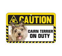 Caution Sign - Cairn Terrier