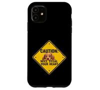 Caution Sign Dachshund Dog Funny Gift Wiener Puppy Case for iPhone 11