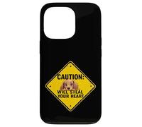 Caution Sign Dachshund Dog Funny Gift Wiener Puppy Case for iPhone 13 Pro