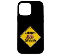 Caution Sign Dachshund Dog Funny Gift Wiener Puppy Case for iPhone 13 Pro Max