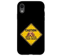 Caution Sign Dachshund Dog Funny Gift Wiener Puppy Case for iPhone XR