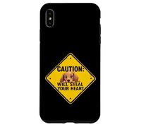Caution Sign Dachshund Dog Funny Gift Wiener Puppy Case for iPhone XS Max