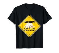 Caution Sign Great Pyrenees Dog Funny Gift Pyrenean Puppy T-Shirt