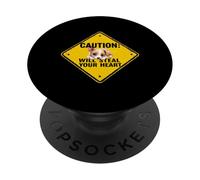 Caution Sign Italian Greyhound Dog Funny Gift Iggy Puppy PopSockets Adhesive PopGrip