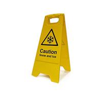 'Caution Snow And Ice', Heavy Duty A Board (620mm x 200mm)