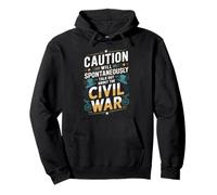 Caution: Talks About the Civil War Pullover Hoodie