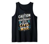 Caution: Talks About The Civil War Tank Top