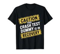 Caution This Crash Test Dummy is in Recovery - Value Graphic T-Shirt, Men, Black, S