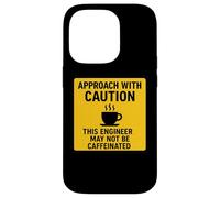 Caution This Engineer May Not Be Caffeinated Coffee Lover Case for iPhone 14 Pro
