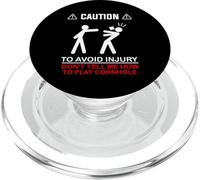 Caution To Avoid Injury Don't Tell Me How To Play Cornhole PopSockets PopGrip for MagSafe