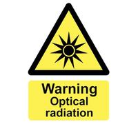 Caution Warning Optical Radiation Hazard Safety Warning Health & Safety Sign Self Adhesive Sticker A4 297mm x 210mm