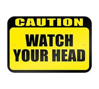 Caution Watch Your Head Metal Tin Sign Metal Tin Sign 8X12 Inches