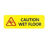 Caution Wet Floor Sign,Acrylic Sign Safety Informative Sign With Symbols Great For Home Office Business (10X3")