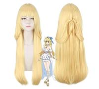 Cautious Hero Ristarte cosplay wig The Hero Is Overpowered but Overly Cautious Ristarte Long yellow Synthetic Hair Party Wigs Ristarte wig PL-609