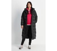 TOG24 Cautley Womens Long Padded Jacket, Chunky Quilted Hooded Coat, Wind Resistant & Warm Womens Coat With Insulated Filling. Made With A 2 Way Zip Opening & With A Hood