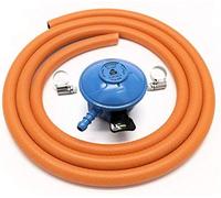 Cavagna 20Mm 28Mbar Butane Gas Regulator & 2 M Hose & 2 Hose Clips 5 Y Warranty