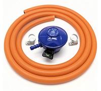 Cavagna 21Mm 28Mbar Butane Gas Regulator & 1 M Hose + 2 Hose Clips 5 Y Warranty