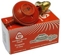 Cavagna 69.1.490.2029 Screw On Propane Regulator for Gas Bottles 37mbar - 8mm Outlet, Black