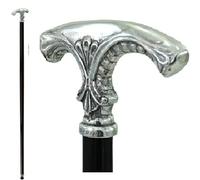 Cavagnini Vintage Wooden Walking Stick, Handcrafted With Classic Handle